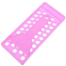 Healeved 3sets Lip Balm Filling Tray and Spatula Lip Balm Holder Durable Material