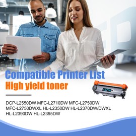 2-Pack TN770 High Yield Black Toner Cartridge, Compatible Brother TN-770 for MFC-L2710DW HL-L2350DW HL-L2395DW HL-L2390DW HL-L2370DW DCP-L2550DW MFC-L2750DW Printer.