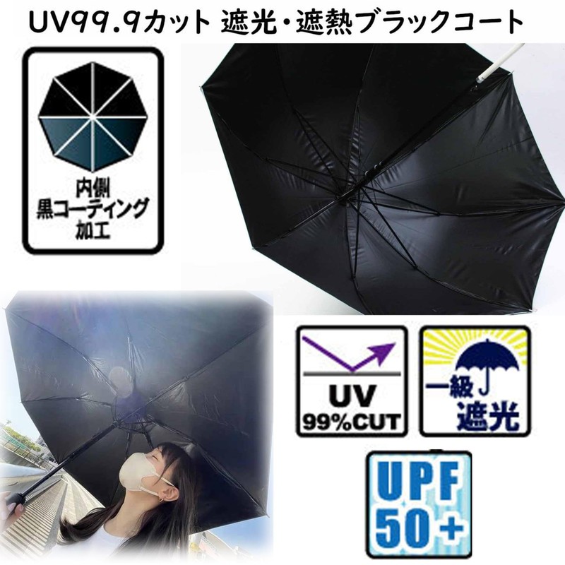 Basic Standard Folding Umbrella, Parasol, Sun or Rain, Women's, Lightweight,