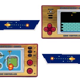 Mad Monkey Retro Mini Game Console, Handheld Game Console for Travel, 153 Games, Retro Arcade Games, Gold, Red