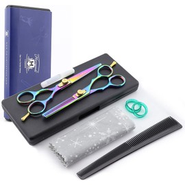 Professional Hairdressing Scissors Set for Men and Women 14 cm Gold