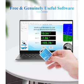 WitMotion WT901SDCL Gen 2nd Inclinometer Sensor, 9-Axis MPU9250 Gyro+Accelerometer+Angle+Magnetometer(Karman Filter),200Hz Wireless Data Logger with SD Card Storage for PC/Andriod/Arduino