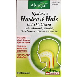 Alsiroyal Hyaluronic Cough & Throat Lozenges (3 x 30 Lozenges)