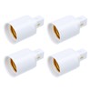 iplusmile Adapter G24 to E27 G24D to E27 Socket Adapter: