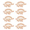 100pcs Paper Clips Portable Mini Cute Dinosaur Shape Electroplated Metal