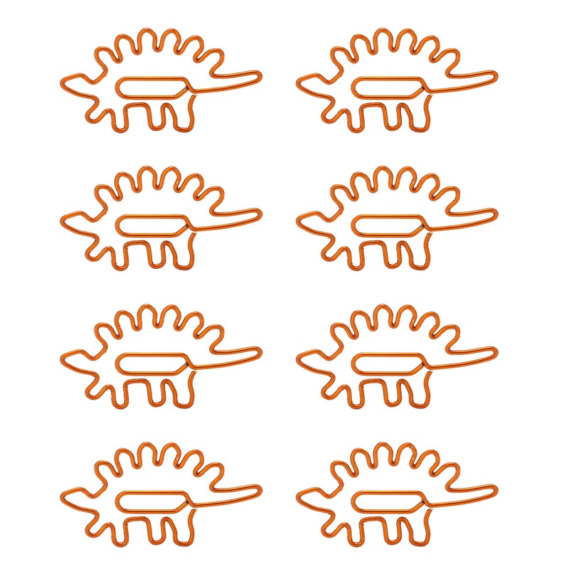 100pcs Paper Clips Portable Mini Cute Dinosaur Shape Electroplated Metal