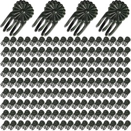 GXXMEI 400PCS Orchid Clips for Plants Support - Dark Green, for Small - Middle Climbing Plants Vine Plants & Single Stem Plants
