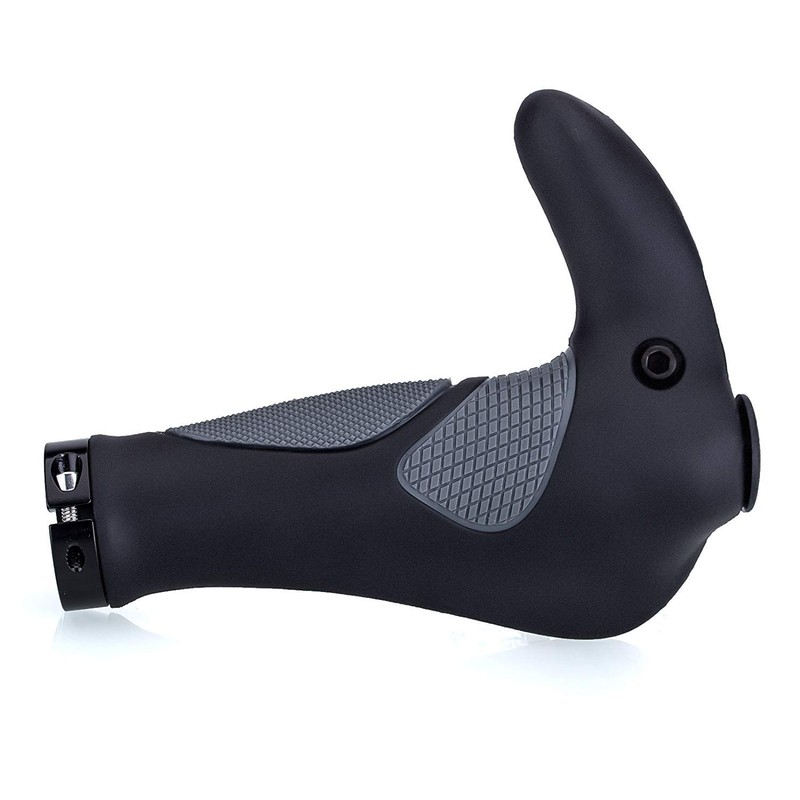 VOANZO MTB Bicycle Handlebar Grips, Ergonomic Designed Integrated Bike Horn
