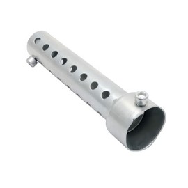 Baceyong 1 Piece Motorcycle Muffler DB Killer Exhaust Pipe Deflector Exhaust Muffler 35mm - Silver