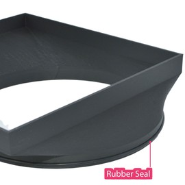 Cabin AC Air Filter Adapter For Jeep Wrangler JK/JKU, Retrofit For Mopar 68233626AA (147x148mm), Filter Included