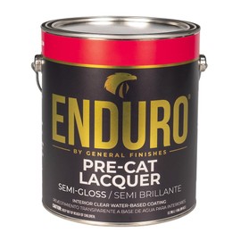 General Finishes Enduro Pre-Cat Lacquer, 1 Gallon, Semi-Gloss