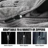 9PCS Zipper Puller Replacement, 3 Sizes Zip Repair Kit, Removable