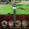 2Pcs 2 in 1 LED Solar Mole Repellent Ultrasonic Outdoor