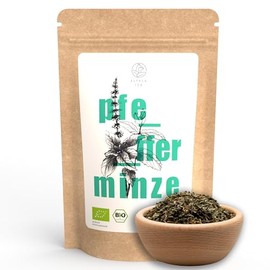 Alpaca Tea Organic Peppermint Tea The Mild Loose Dried Peppermint Mild and Natural (Medium Cut (500 g))