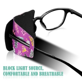 Sosation 10 Pcs Eye Patches for Adult Left Right Eye, Eyepatch for Glasses, Mixed Styles (Natural Style)