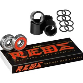 Bones Reds Precision Skate Bearings With FREE Bones Spacers & Speed Washers