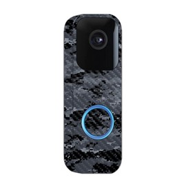 MightySkins Carbon Fiber Skin Compatible with Blink Video Doorbell - Digital Camo | Protective, Durable Textured Carbon Fiber Finish | Easy to Apply and Change Styles | Made in The USA