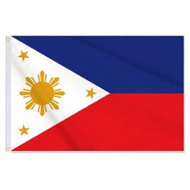 12x18 Inch Philippines Flag,30x45 cm Filipino Nautical Flag,Small Tiny Double Durable 150D Thick Polyester Decorations with 2 Brass Grommet