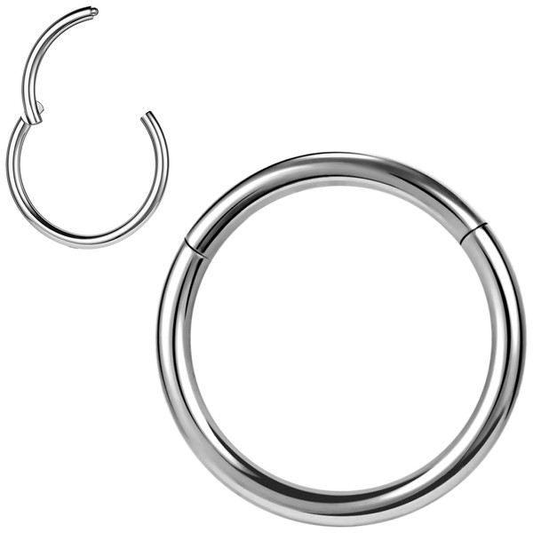 PunkTracker 1Pcs Titanium Steel 20G 18G 16G 6/7/8/9/10mm Cartilage Tragus