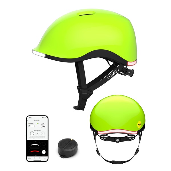 Lumos Nyxel Smart Bike Helmet, Customizable Front and Back LED