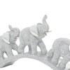 Deco 79 Glam Polystone Elephant Sculpture, 2" x 14" x