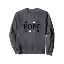 Asexual Nope Ace Pride Ally Gift Sweatshirt