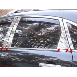 QAA is Compatible with 2014-2017 Infiniti Qx50 10 Piece Stainless Pillar Post Trim PP14043