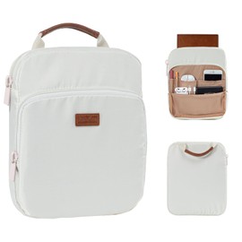 Aplufine Book Sleeve with Zipper, Book Pouch 11" X 9", Book Protector Pouch, Book Sleeve for Book Lovers, Book Cover, Book Carrying Case for Book Accessories, Study Suppliers