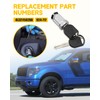Hulyxayfave Ignition Switch Lock Cylinder with 2pcs Transponder Chip Keys