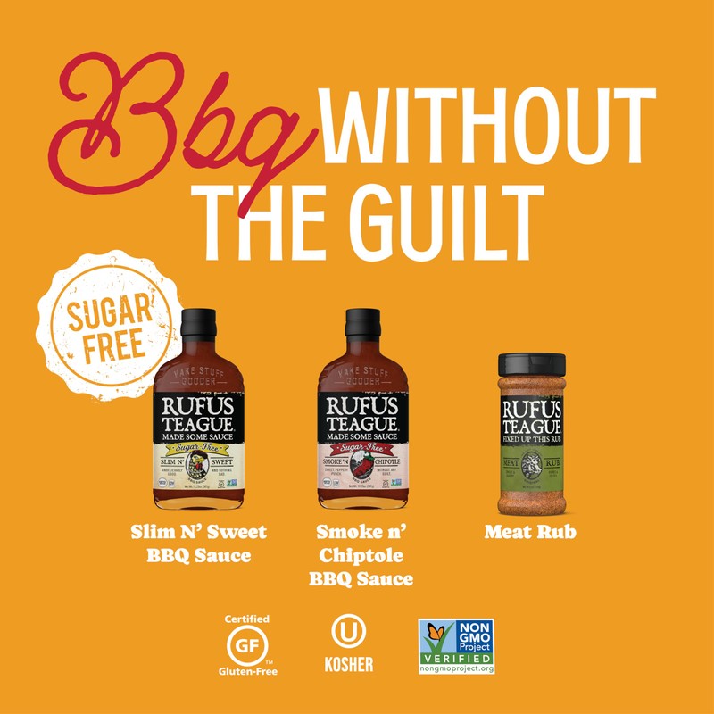 Sugar-Free BBQ Sauces and Dry Rub Gift Set By Rufus