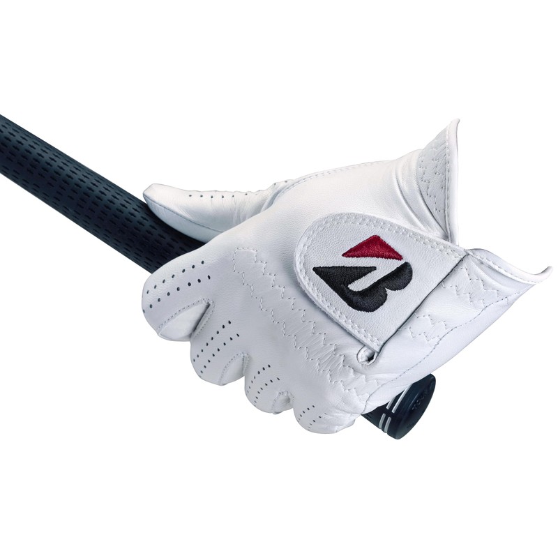 Bridgestone GL2500WH26 Men's Tour Premium Golf Gloves, White, 10.2 inches