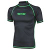 SEAC Men's Rash Guard T Black, Short Sleeve, Sun Protection