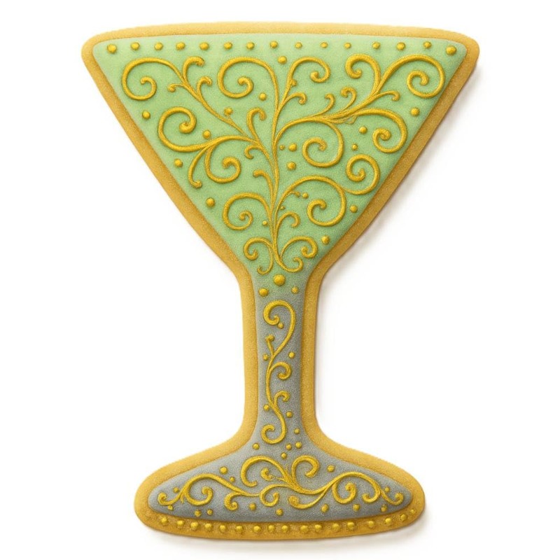 Martini Glass 4 Inch Cookie Cutter from The Cookie Cutter