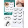 Pestañas autoadhesivas de aspecto natural, pestañas postizas impermeables para principiantes,