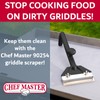 Chef Master Commercial Griddle Scraper, Flat Iron Grill Griddle Scraper,
