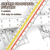 1 PCS Architectural Triangular Scale Ruler for Architects, Students, Draftsman