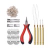 YANTAISIYU 200 Unids Micro Anillos De Silicona Perlas Extensiones De