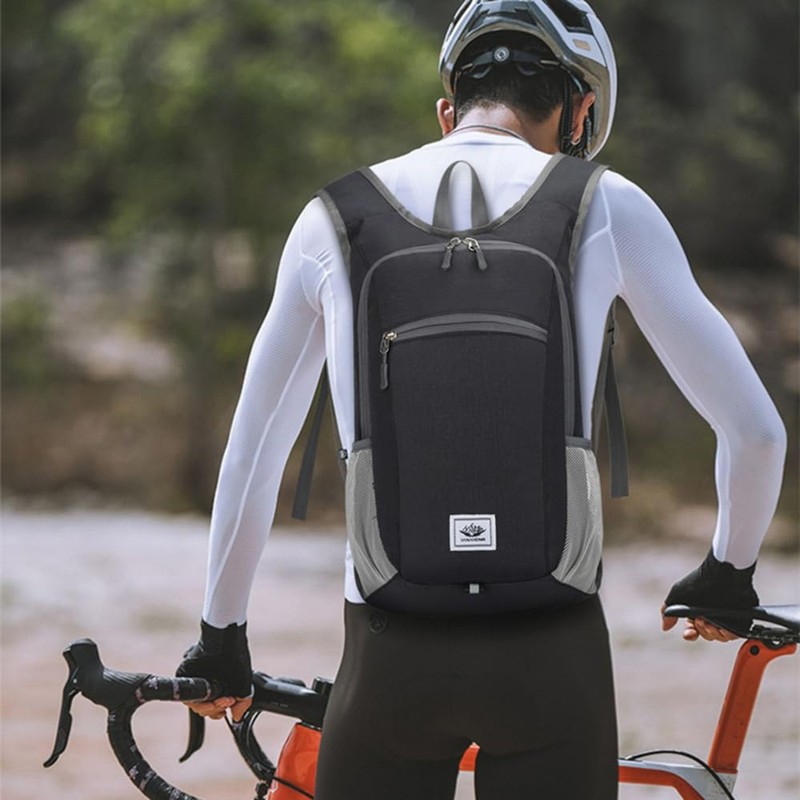 HUIOP Backpack, Lightweight Waterproof Foldable Backpack for Travel, Hiking, Cycling,