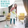 XXXFLOWER Broom and Dustpan Set with Cleaning Teeth, 55" Long
