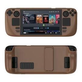 Steam Deck Case, Steam Deck Carrying Case, Kickstand Protective Case for Steam Deck, Steam Deck Accessories with Drops, Scratches, Dust, Fingerprints, Hands Full