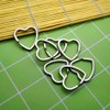 30Pcs Heart Shaped Split Key Rings,Crafts DIY Keychain Metal Key