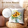 Uynfident Sunflower Throw Pillow Cover 16x16inch Set of 2 Spring