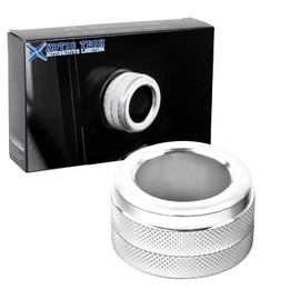 Xotic Tech Stereo Audio Volume Control Switch Knob Cover Surrounding Ring Decoration Compatible with Honda Civic 11th Gen Touring Sedan, Sport Touring Hatchback ONLY (Silver)