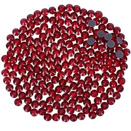 3200pcs SS16 Hot Fix Glass Flatback Rhinestones Bulk Round Crystal Gems Rhinestones for Crafts Art Clothes Shoes(Light Siam)