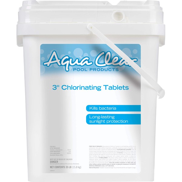 Aqua Clear™ Pool Products 3” Chlorinating Tablets 35 lb., Tablets