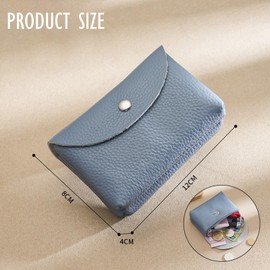 Sugeru Women's Purse - Double Layer | Extra Light & Soft Purse Women | Elegant Women's Small Purse | Soft Mini Purse Women with Multiple Compartments, sky blue, Elegant