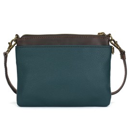 CHALA Mini Crossbody/Purse with Convertible Strap Stylish, Compact, Versatile, Teal Crab - Teal Stripe, One Size