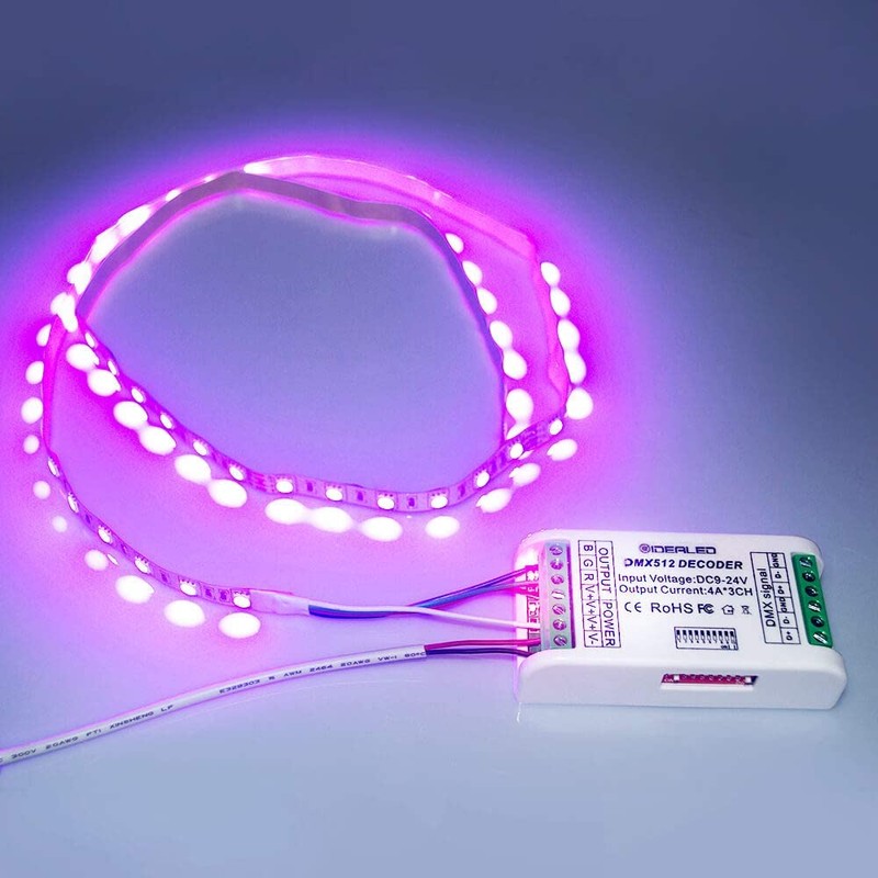 RGBW 4 Channel DMX Decoder, Mini16A RGB RGBW LED Strip