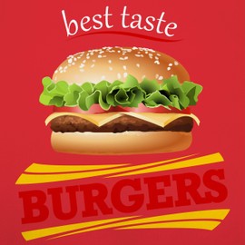 Shirtracer - Children's Apron Children Boys Girls – Carnival & Fancy Dress – Burger Costume, 1 Red