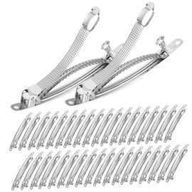 BIUDECO Metal Spring Hair Clips 50 Pcs Barrettes for Hair French Clips for Women